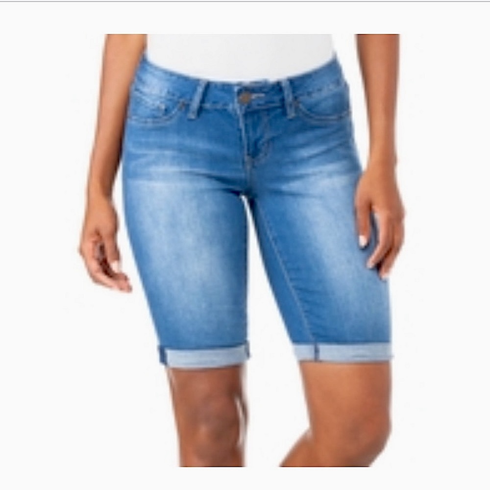 YMI Jeans Women’s Luxe Bermuda Jean Shorts Denim Jorts